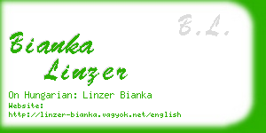 bianka linzer business card